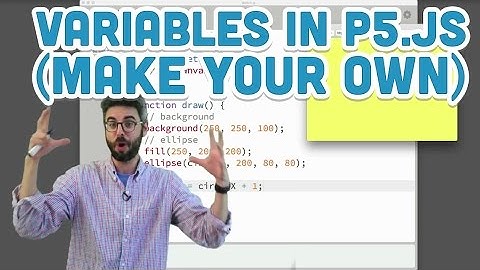 2.2: Variables in p5.js (Make your own) - p5.js Tutorial