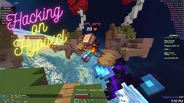 Hacking on hypixel w/Zeroday-b21 Till i get ban