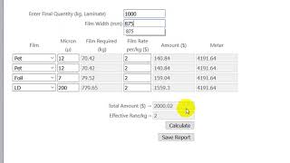 Job Calculation   gsm calculator dot com http://www.gsmcalculator.com