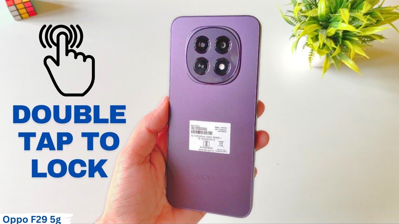 Как включить функцию блокировки двойным касанием на Oppo F29 5g | Включение/выключение жестов экрана