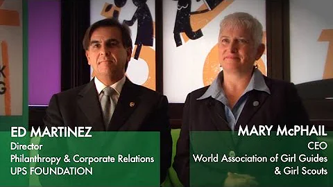 Ed Martinez, UPS Foundation and Mary McPhail, Girl...