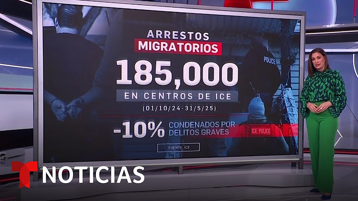 Solo el 10% de los arrestos de ICE corresponde a personas con delitos graves | Noticias Telemundo