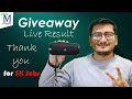 Giveaway Result Live | Thank You For 3000 Subscribers...