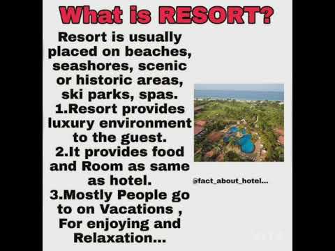 What is inn, resort, motel