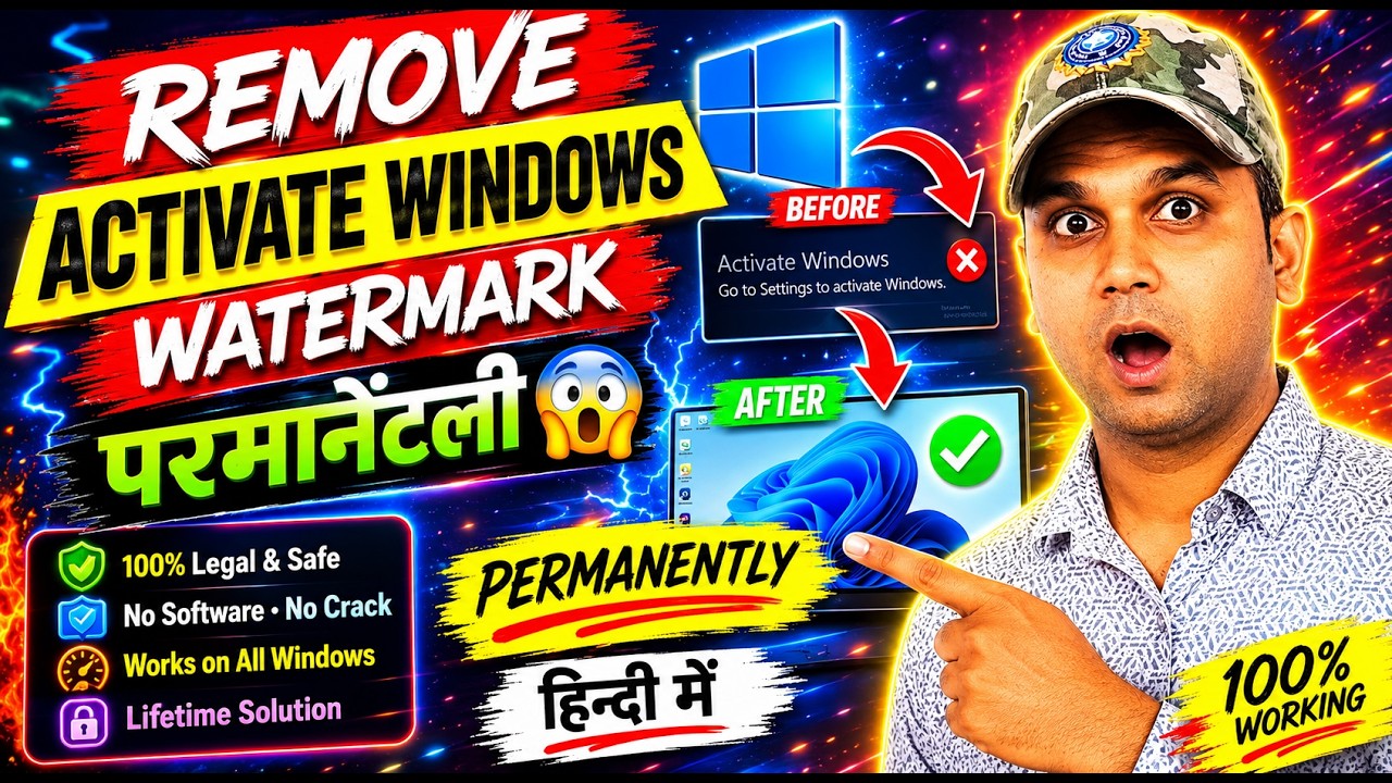 How to Remove Activate Windows Watermark Permanently in Windows 10/11 ...