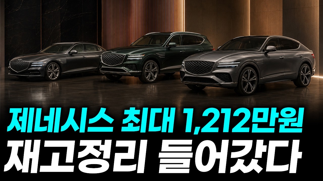 "도대체 왜?" 5월 제네시스 최대 1,212만원 할인…GV80 쿠페·G80·GV70 막차 시작됐다. 그랜저 페이스리프트 직전인데 지금?