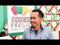 Indonesia pavilion director Budiman Muhammad