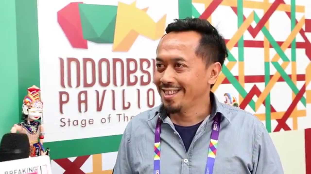 Indonesia pavilion director Budiman Muhammad