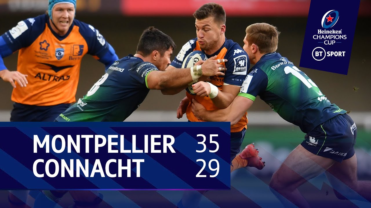 Montpellier vs Connacht (35-29) | Heineken Champions Cup Highlights