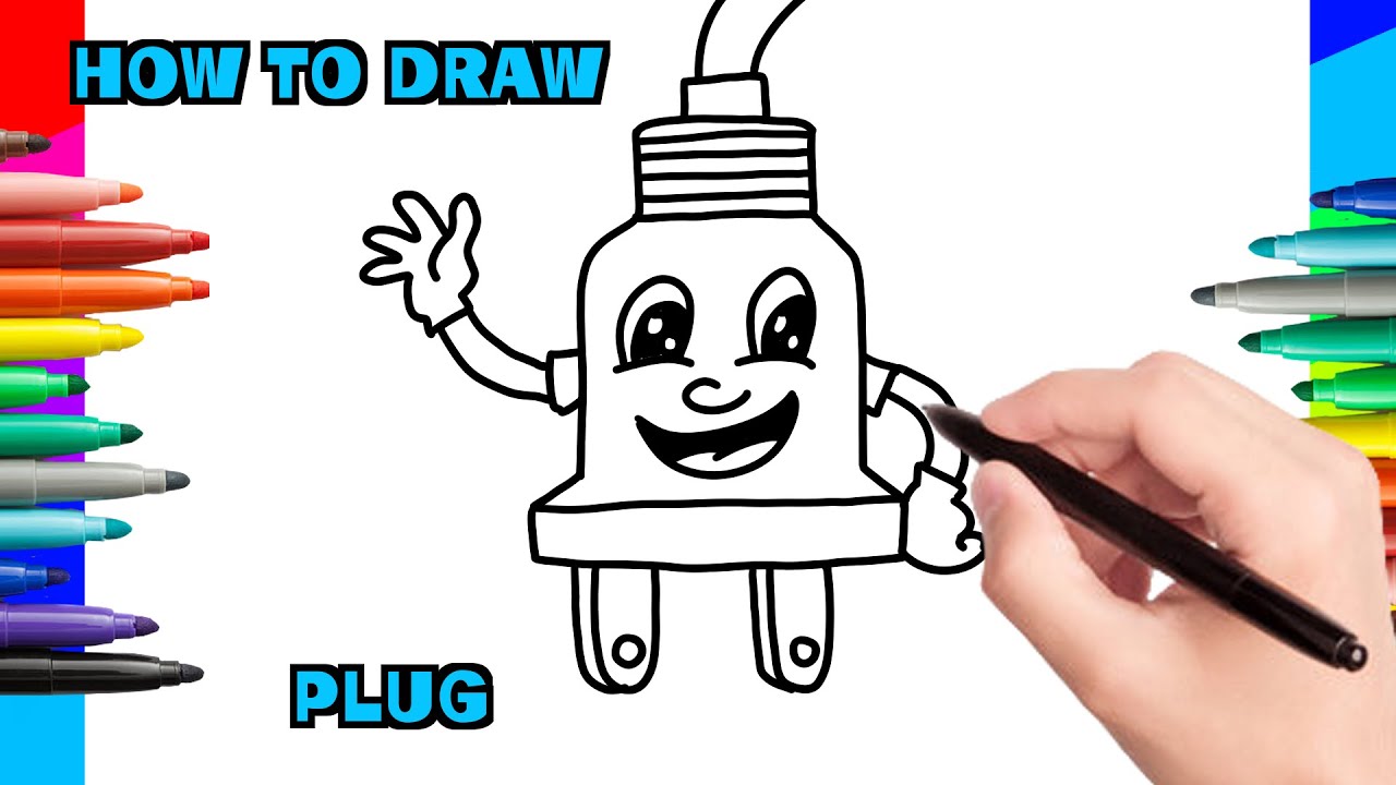How to Draw a PLUG EASY AND SIMPLE 