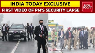 First Video Of PM Modi's Security Lapse Emerges, PM Waited In His Car For 20 Minutes