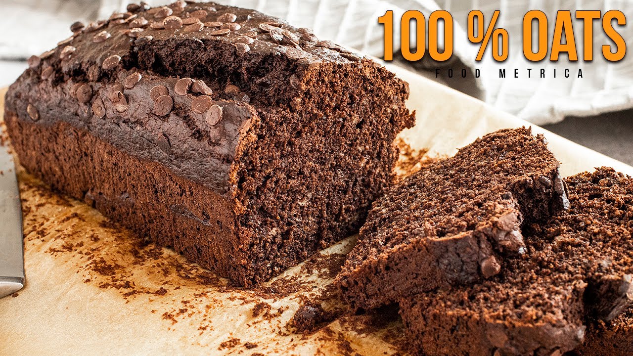 Двойной шоколадно-банановый хлеб (с овсом)