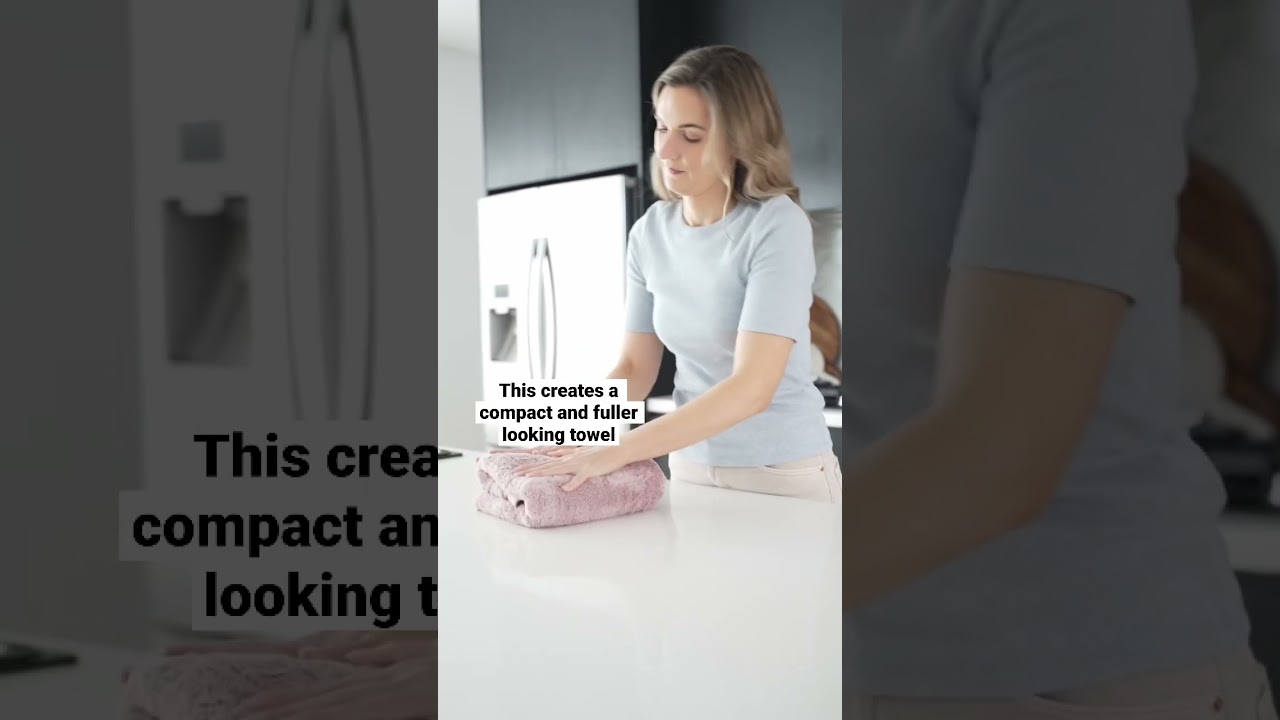 How to fold and roll towels