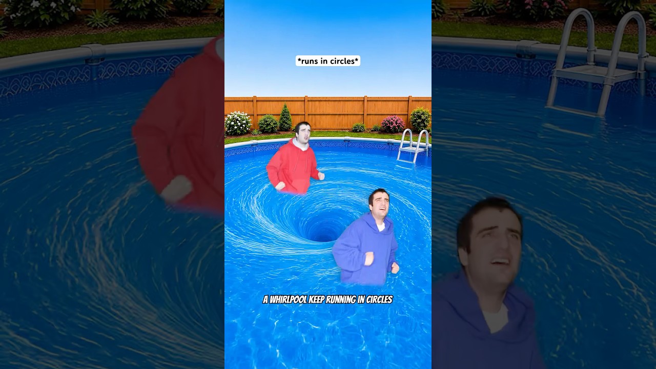 When You Make A Whirlpool In The Pool 🤣 #shorts #relatable