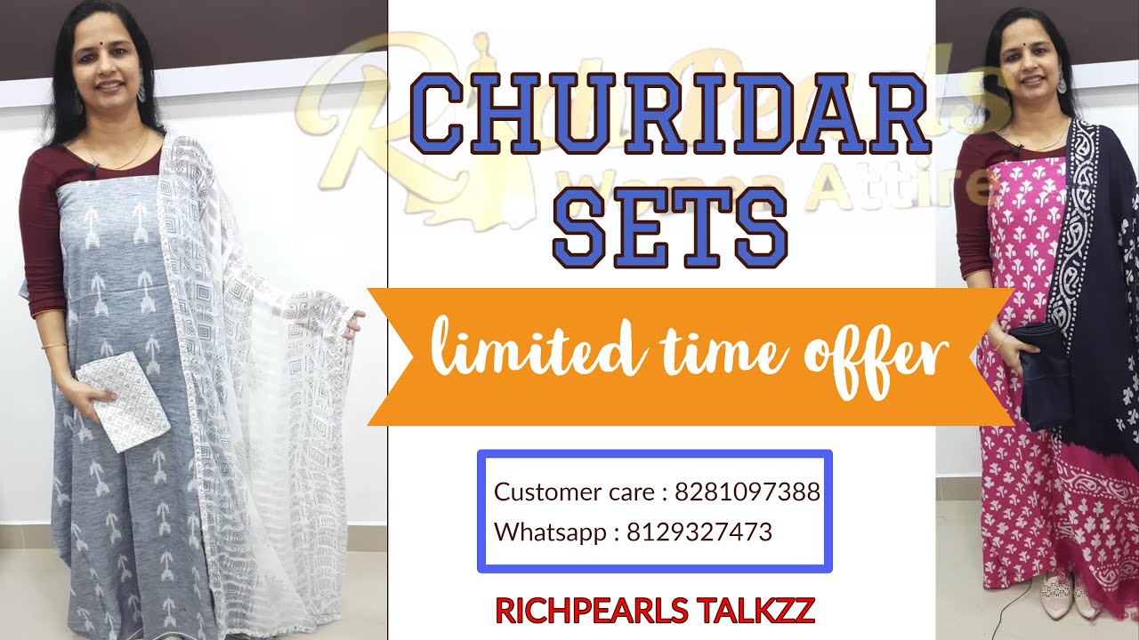 OFFER SALE CHURIDAR SETS DAY 5 YouTube