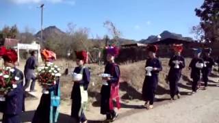 Procession of Myanmar's Pa'O people