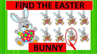 Find the Easter bunny puzzle game|Easter eggs puzzle|Find The Odd One Out|Easter| screenshot 3