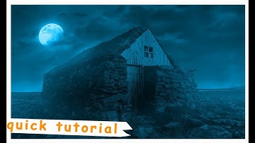 Quick Tutorial Scary House Photoshop Effects