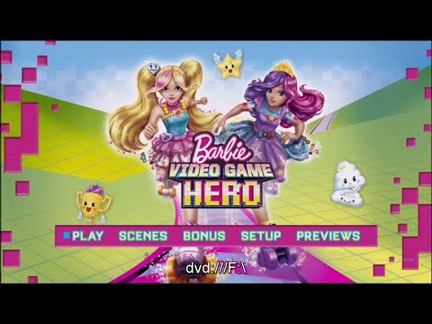 Barbie: Video Game Hero (2017) - Dvd Menu Walkthrough