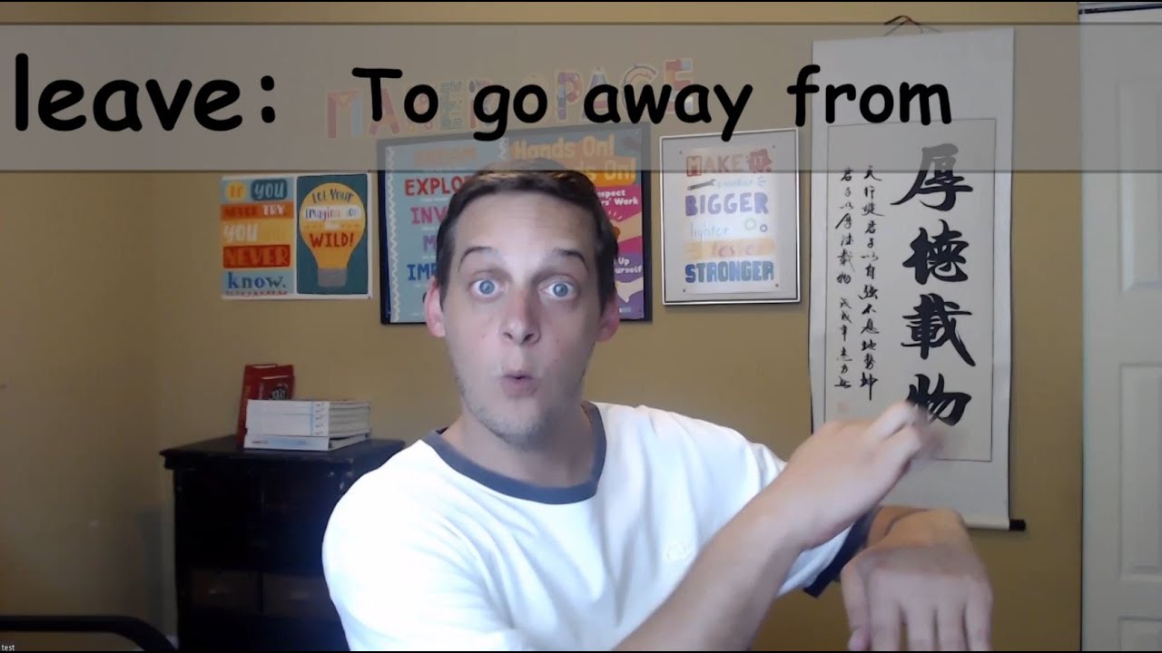  What does "leave" mean? - YouTube