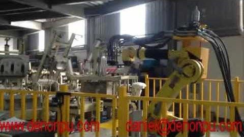 High pressure PU machine with robot arm casting PU seat cushion foam