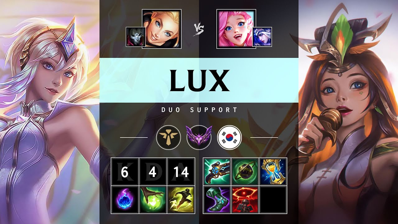 Lux Support vs Seraphine - KR Master Patch 25.20