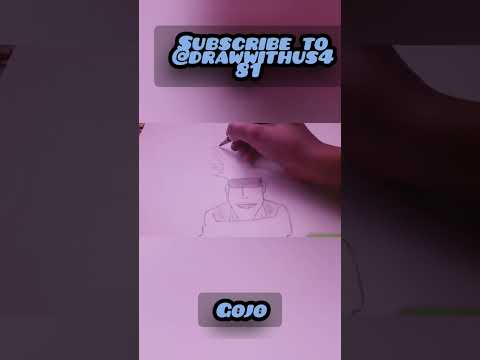 drawing gojo #arts #drawing #shortsfeed #gojo #trendingshorts @drawwithus481