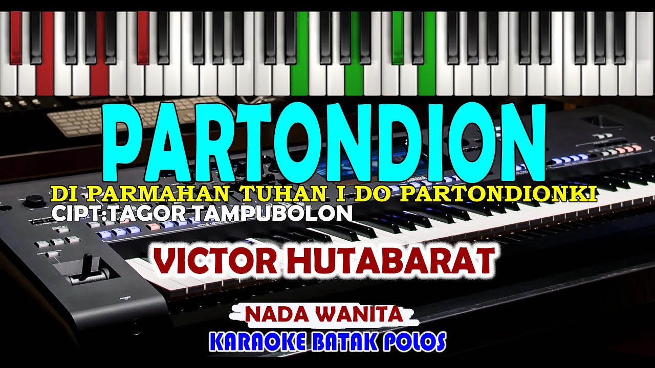Karaoke-PARTONDION(Diparmahan Tuhan i)SUARA WANITA ||Live Keyboard|Dwnload StylediDESKRIPSI