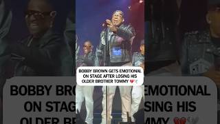 Bobby Brown Breaks Down On Stage in Milwaukee After Brother Tommy Brown’s Passing