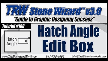 TRW Stone Wizard 3 0 Tutorial Video 100 Hatch Angle Edit Box
