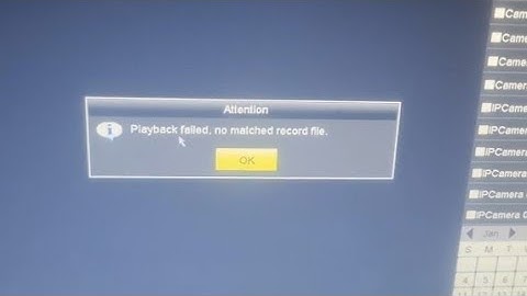 Playback Field Hikvision Dvr Problem