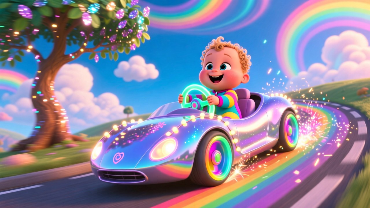 Wroom Wroom Car Race 🚗🎶 Fun ABC & Counting Song for Kids | Learn Letters & Numbers