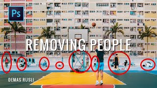 3 Easy Ways to REMOVE PEOPLE in photos // Photoshop Tutorial