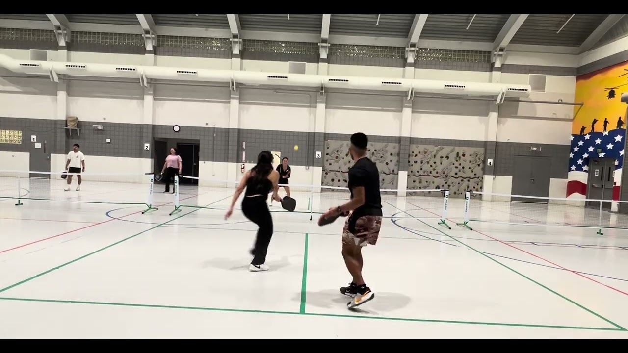 12/29/25: Evan/Jeanne 🆚 Isaiah/Cathy: Recreational PickleBall @ Readiness Center. Yuma, AZ.