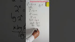 Problem Solving on Exponential Equations #exponentialequation