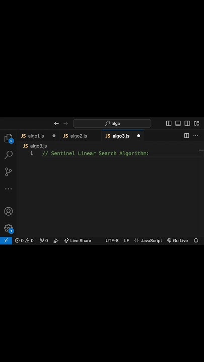 #shorts | Sentinel Linear Search : Algorithm Explained - YouTube