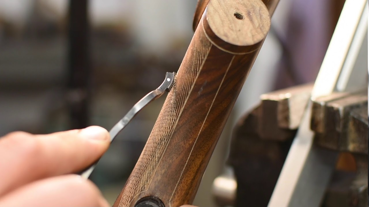 How To Checker A Gunstock - Completion Of A Custom Rifle Build 