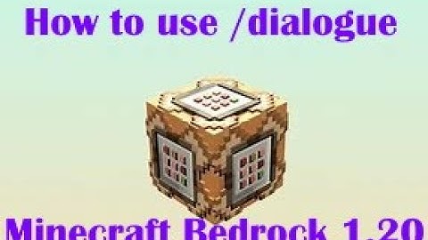 How to use /dialogue | Minecraft Bedrock tutorials pt 1