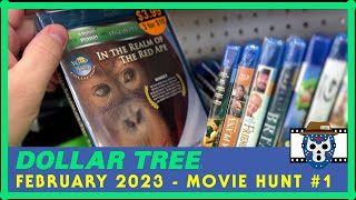 DOLLAR TREE February 2023 Blu Ray & DVD Movie Hunt #1 - Very Small Haul - Right Turn Clyde