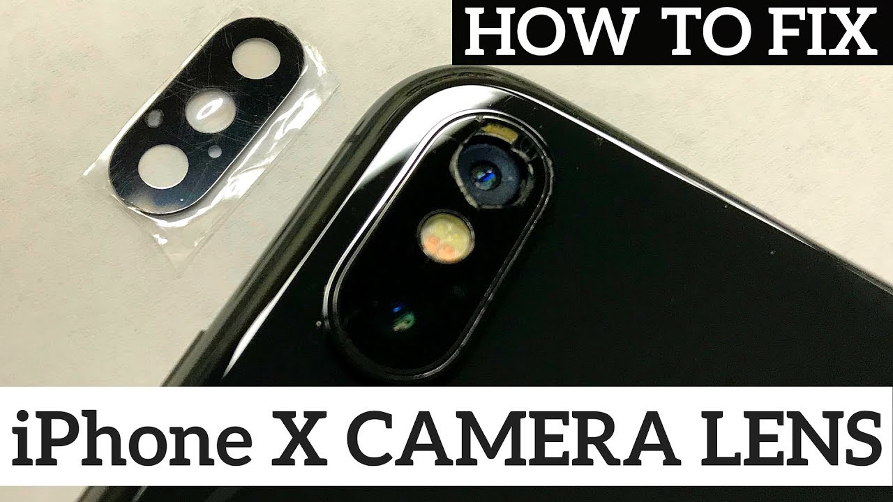 How To Replace Iphone X 10 Cracked Main Camera Glass Lens Step By