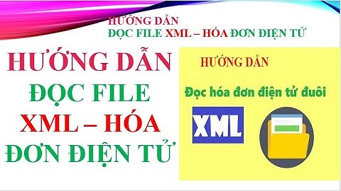 Hướng Dẫn Cách Đọc File XML Hóa Đơn Điện tử, Đọc Hóa đơn XML