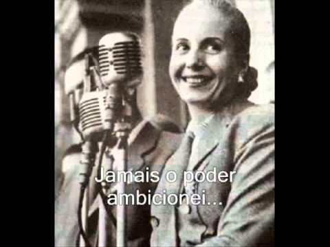 Não chores por mim Argentina  Evita Perón