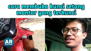Jangan panik!!!!!. Cara Membuka Kunci Stang Motor yang Macet#Amarrudin
