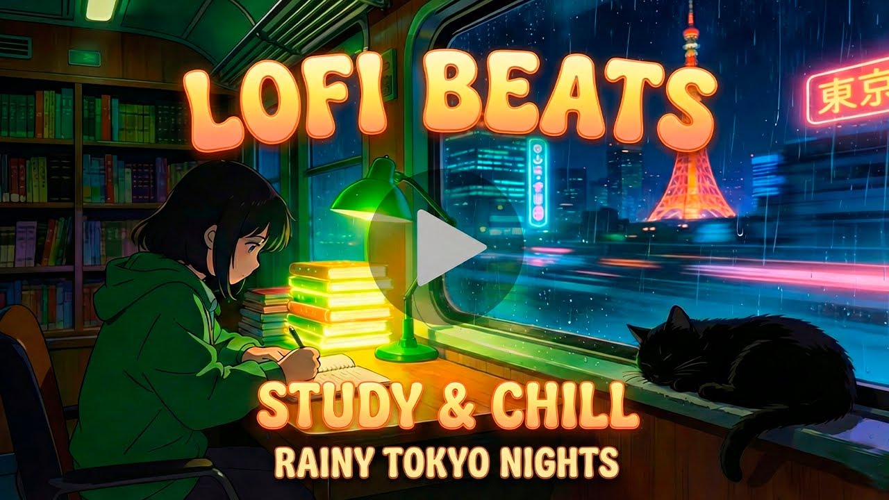 Tokyo Night Train 🌃 Chill Japanese Lofi Hip Hop 1 Hour Study Mix