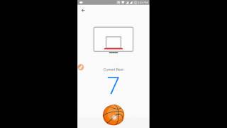 Play Basket Ball Game in Facebook Messenger App on Smartphone screenshot 1
