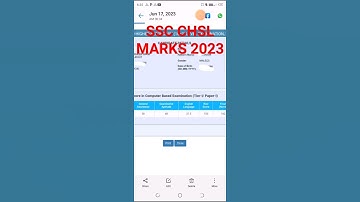 🔥✌ssc chsl marks 2023|| my score card #shorts
