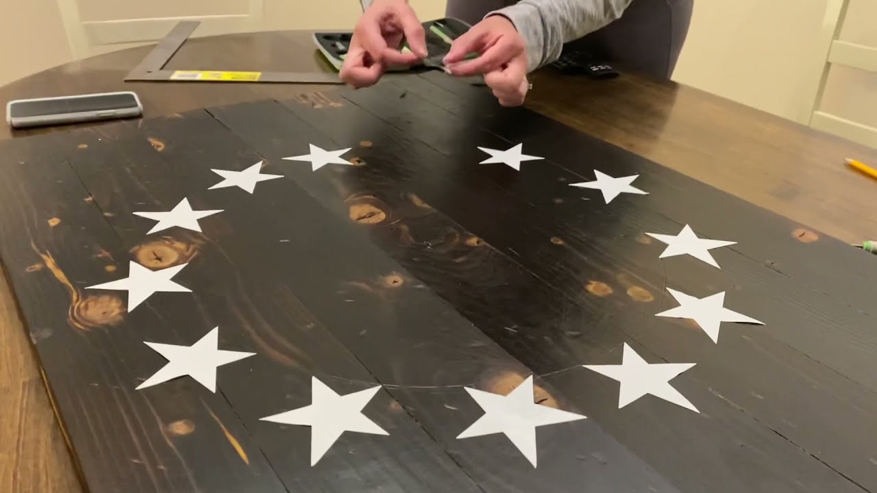 American Flag Wall - gun room - custom build a flag wall -  