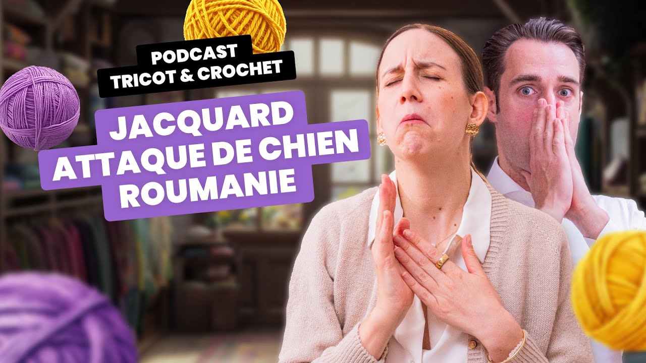 JACQUARD, ATTAQUE DE CHIEN, ROUMANIE | Podcast tricot et crochet - Entre Deux Mailles #8
