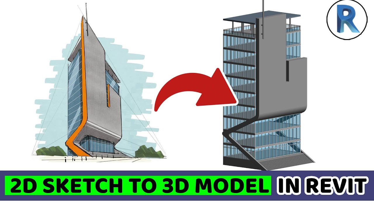 Revit Beginner Tutorial  Sketch to 3D Model in Revit en 2023  Tutoriel  video Tutorial Tutoriel