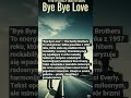 Legendarne utwory . The Everly Brothers - Bye Bye Love